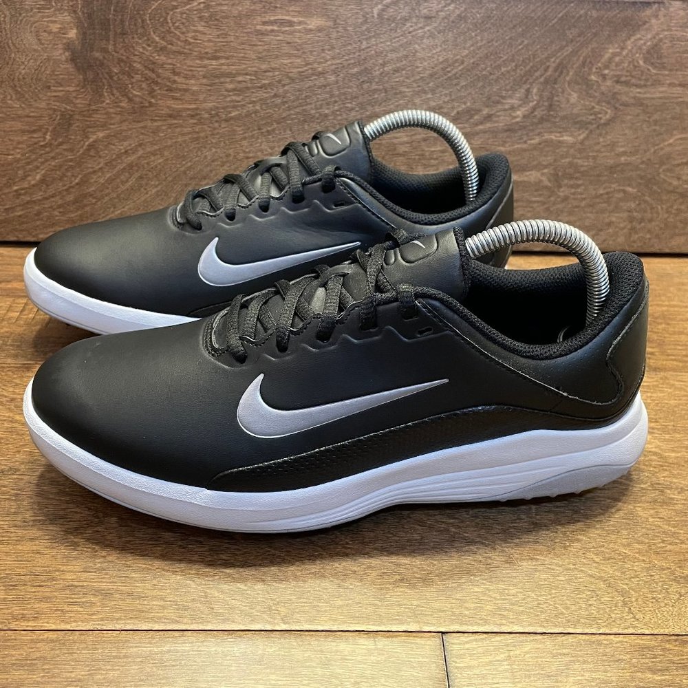 NEW Nike Vapor Pro Spikeless Golf Shoes Fitsole Black Silver Men's Size 8